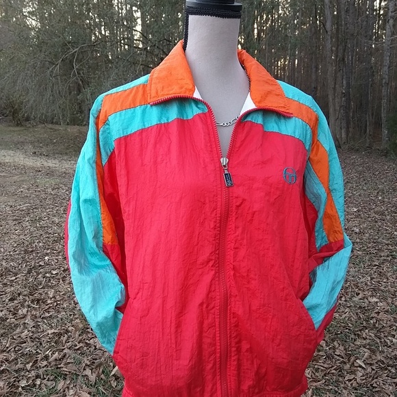 Sergio Tecchini 2 piece Orange Tracksuit - Picture 4 of 8